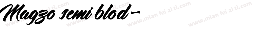 Magzo semi blod字体转换